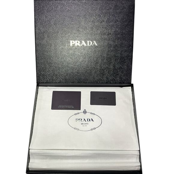 154. Prada Saffiano Leather Geometric Pattern iPad Case - Picture 11 of 14